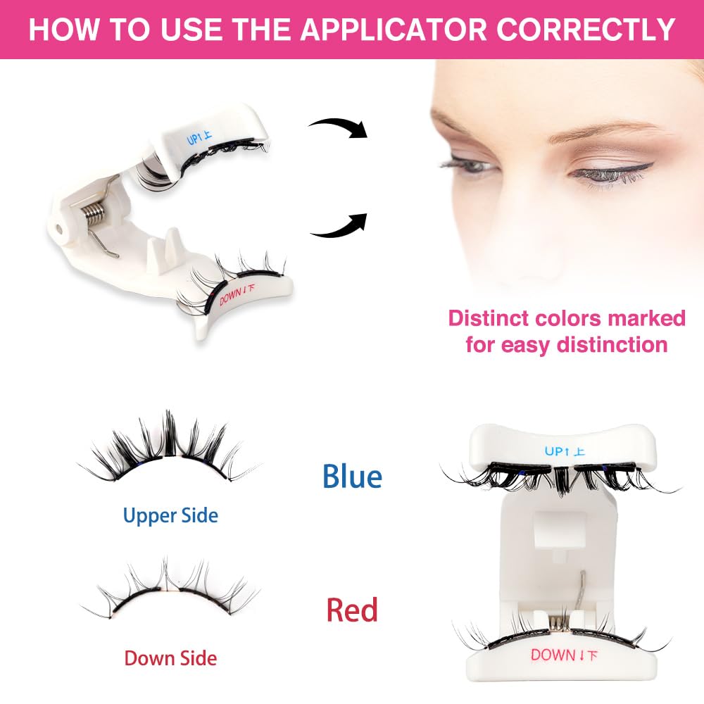 VEYESBEAUTY Magnetic Eyelashes with Applicator Reusable Magnetic Lashes Natural Look No Glue Needed False Eyelashes, AnimeWink Lashes Kit Easy to Wear and Remove-FemmiqueWomen