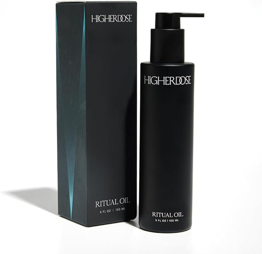 HigherDOSE Ritual Oil - Ayurvedic Daily Nourishing Body Oil for Dry Skin - Moisturizing Body Oil Enriched with Sea Buckthorn & Essential Oils to Deliver Nourished, Toned & Glowing Skin (5 Fl Oz)-FemmiqueWomen