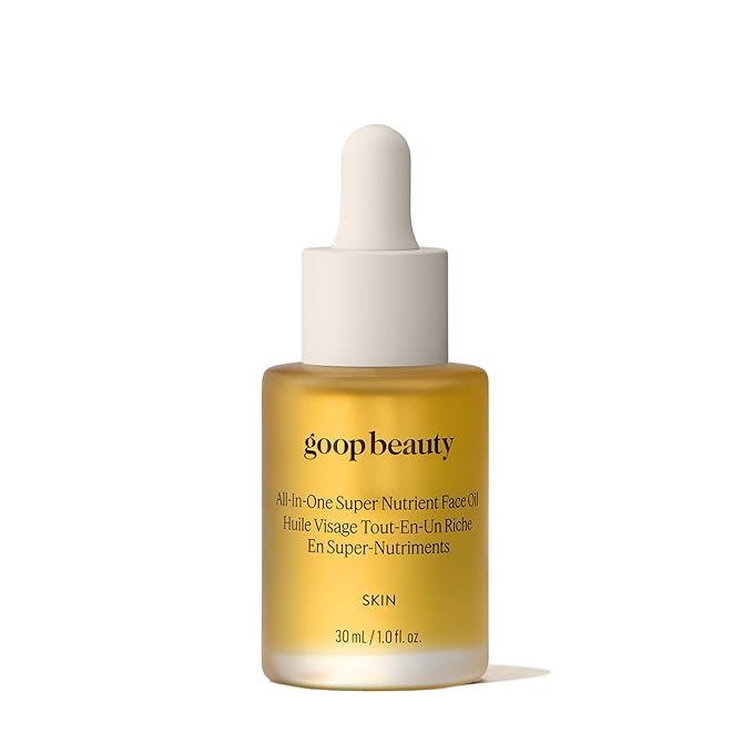 goop Beauty Nutrient Face Oil | Anti Aging Moisturizer for Smooth Skin Texture & Wrinkles | Bakuchiol, Cacay, & Organic Amla | 1 fl oz-FemmiqueWomen