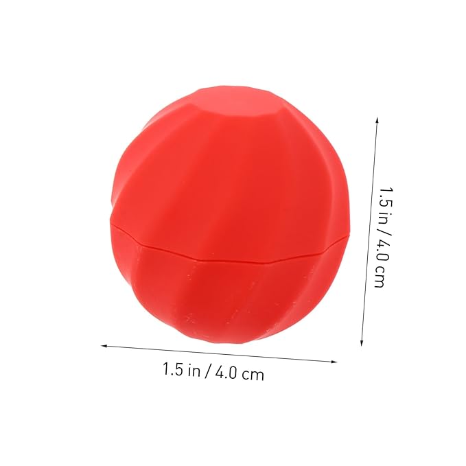 10pcs Box Spherical Lipstick Case Bulk Lip Balm Lipgloss Lip Gloss Round Ball Containers Lip Balm Containers Lip Balm Sphere Container Empty Lip Balm Sphere Lip Balm Bottles Red-FemmiqueWomen