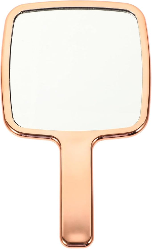 Locker Mirror Heart Mirror Hand Mirror Glass Handheld Mirror with Handle for Makeup Portable Travel Mirror for Men and Women Rose Gold Square Hand Held Mirror Heart Mirror
