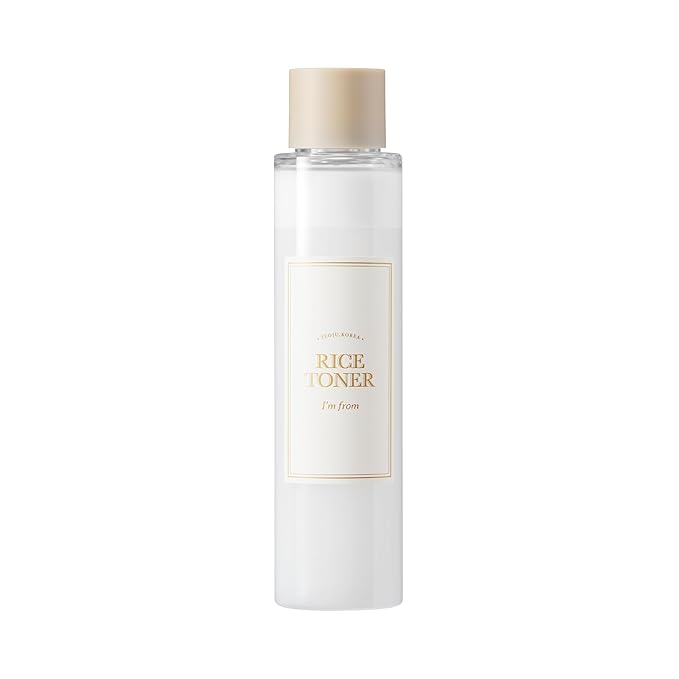I'm from Rice Toner for Sensitive Skin, Rice Extract from Korea, Glow Essence with Niacinamide, Hydrating, Vegan, Alcohol Free, Fragrance Free, Peta Approved, K Beauty Toner, 5.07 Fl Oz-FemmiqueWomen