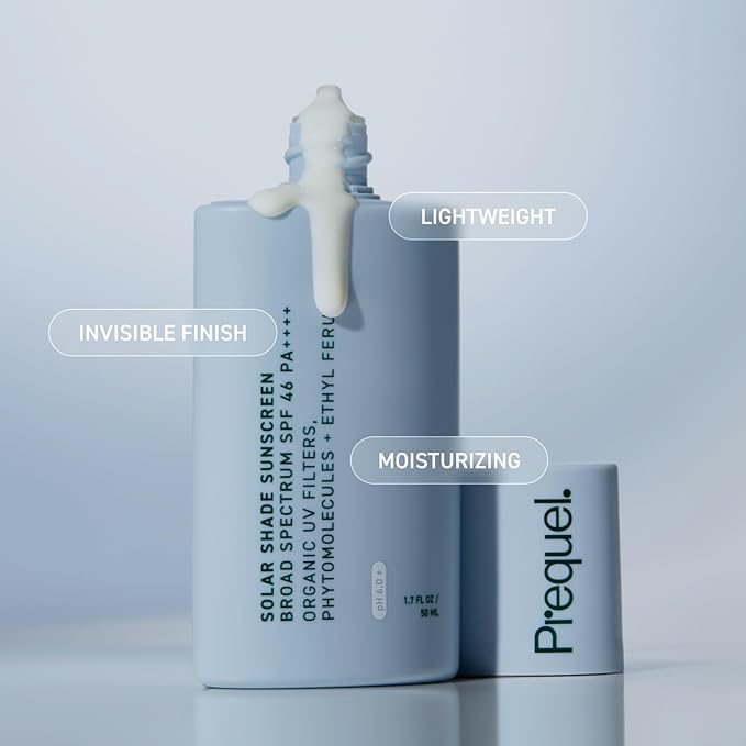 Skin Solar Shade - Moisturizing Face Sunscreen SPF 46 PA++++ Broad Spectrum UV Protection. Hydrating Sunblock for Dry Skin. Lightweight Travel Size Sun Protection, 1.7oz-FemmiqueWomen