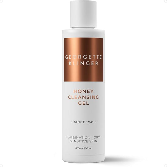 Georgette Klinger Honey Cleansing Gel - Gentle, Hydrating Cleanser, Daily Face Wash, Removes Dirt, Free Radicals with Moisturizing Manuka, Honeysuckle for Normal, Dry, Sensitive Skin - 6.7-FemmiqueWomen