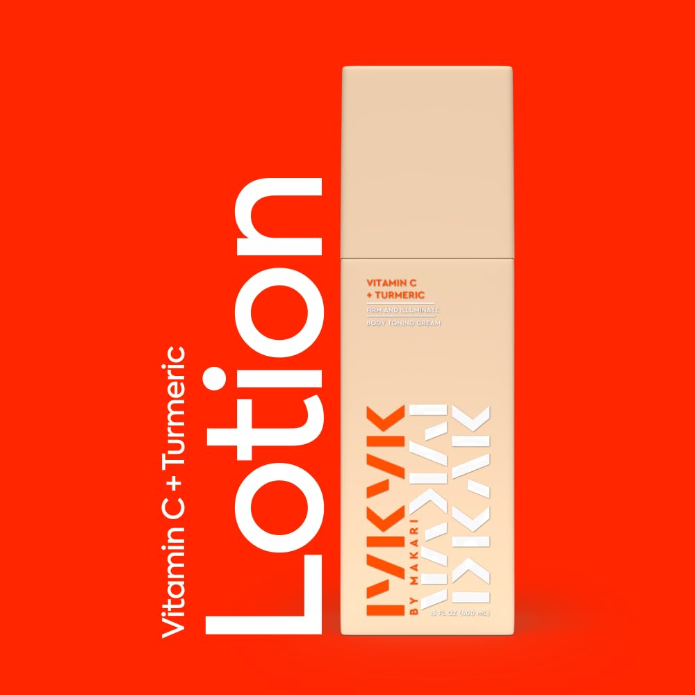 IYKYK By Makari Vitamin C + Turmeric Body Toning Cream, Lightweight Firming Body Lotion for Women, Reduces Appearance of Dark Spots for Radiant Skin, Vegan Moisturizer, No Fragrance, Paraben & Sulfate-FemmiqueWomen
