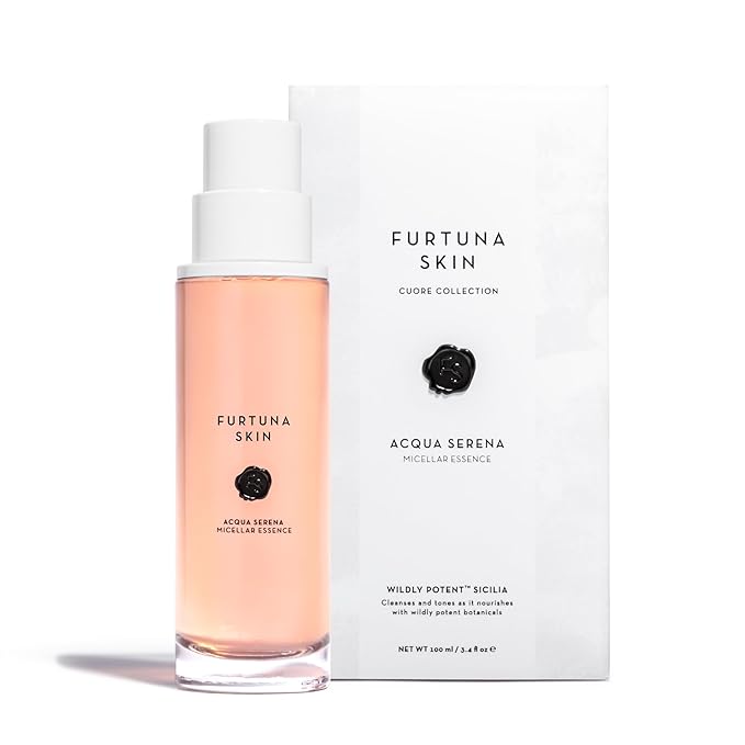 Furtuna Skin Micellar Cleansing Essence Water - Dual-Use Cleanser & Toner, Nutrient-Rich, pH Balanced, Organic Botanicals, Dermatologist Approved-FemmiqueWomen