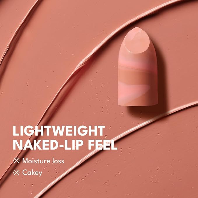 2PCS Marbled Matte Lip Stick Makeup - Velvety Finish | Naked-lip Feel, Full Coverage, D001+D003-FemmiqueWomen