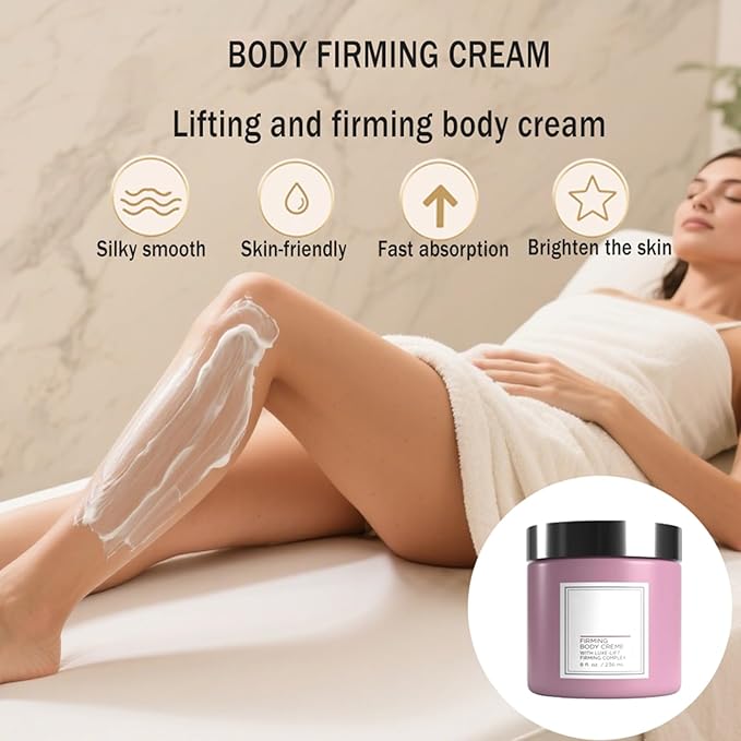 Champagne Lift Body Creme, Champagne Lift Hydrating Firming Body Cream for Crepey Skin, Targets Dry & Sagging Skin on Arms, Legs | Powered by Pink Pepperslim & Luxe-Lift Firming Complex - 8 oz.-FemmiqueWomen