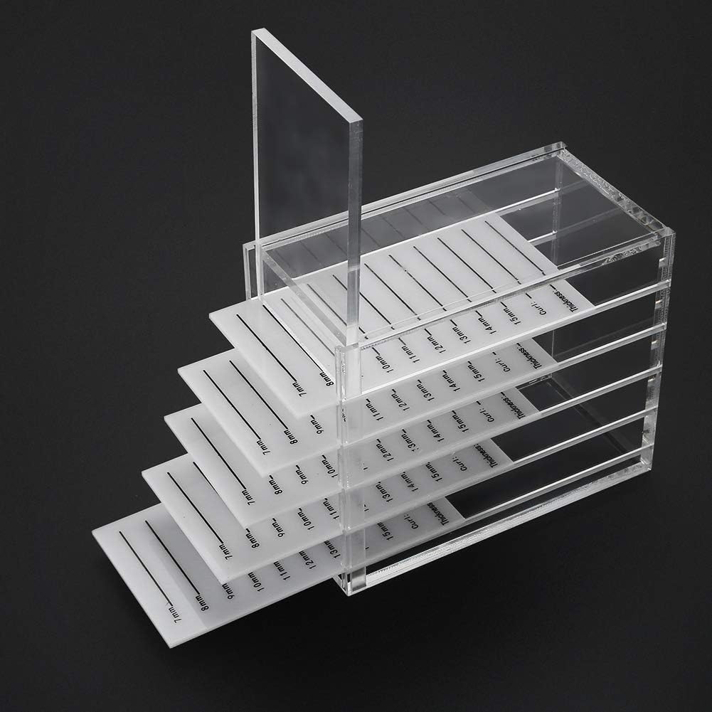Acrylic Cosmetic Storage Makeup Organizer Clear Eyelash Storage Box Eyelashes Glue Pallet Holders 5 Layers Grafting Eyelash Extension Tool-FemmiqueWomen
