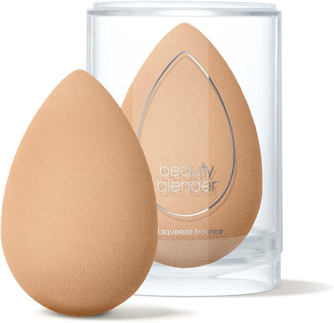 Beautyblender® | Nude Beige Beauty Blender Makeup Sponge, Super-Soft Foam Easily Blends Foundations, Powders & Creams, Made in USA, Reusable, Washable, Streak Free Application, Vegan, Cruelty Free-FemmiqueWomen