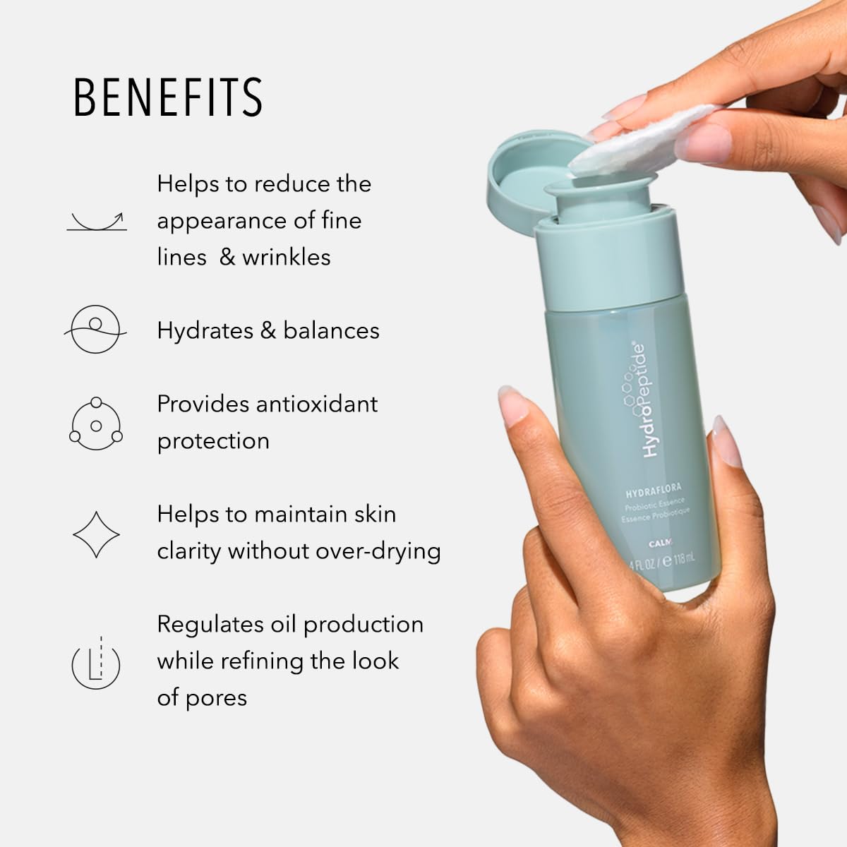 HydroPeptide HydraFlora, Probiotic Toner Essence, Balances, and Better Skin, 4 Ounce-FemmiqueWomen