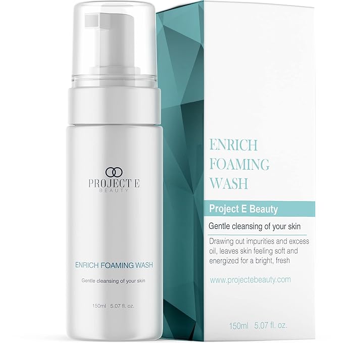 Project E Beauty Enrich Foaming Wash Gentle Cleansing | Moisturizing Daily Face Cleanser | Removes Dirt & Excess Oil | Brightens Skin | Hydrating Formulation | Clear & Smooth Skin | 150ml-FemmiqueWomen