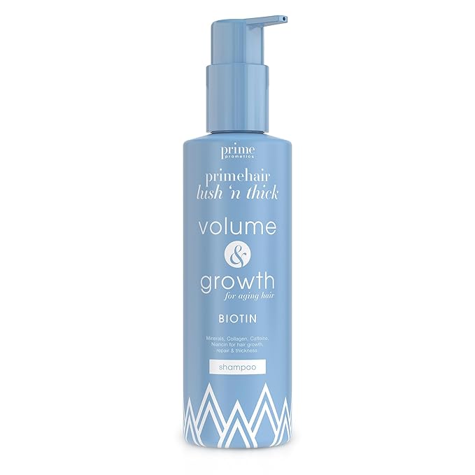 PrimeHair Lush N' Thick Shampoo for Mature Women – Biotin Enriched, Sulfate-Free and Paraben-Free Shampoo with Hair Growth Promoting Ingredients – Volumizing, Hydrating-FemmiqueWomen