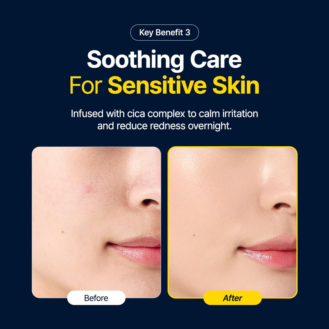 Luminous Ceramide Sleeping Pack – Overnight Recovery Cream with 3,000ppm Ceramide, Cica Complex to Calm Irritation & Redness, and Long-Lasting Hydration for Sensitive Skin, 80ml / 2.70 fl.oz-FemmiqueWomen