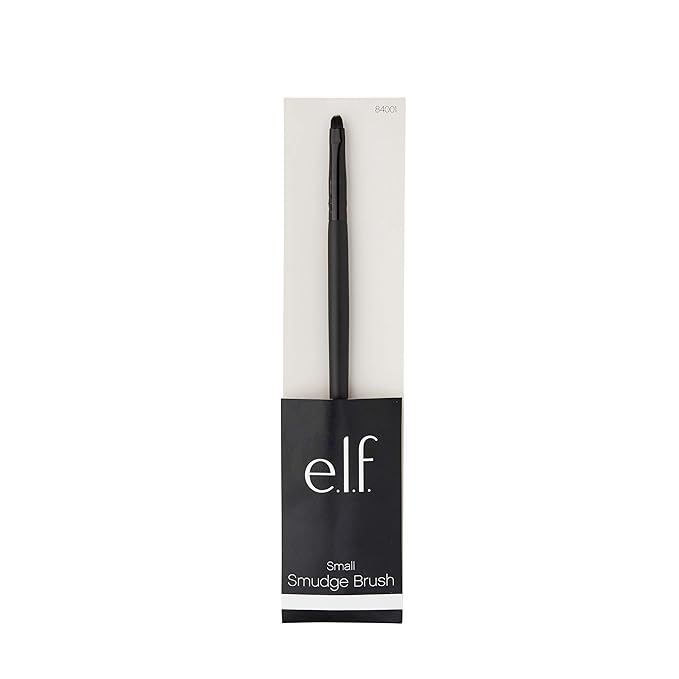 e.l.f. Small Smudge Brush for Precision Eyeshadow and Eyeliner, Synthetic (Pack of 2)-FemmiqueWomen