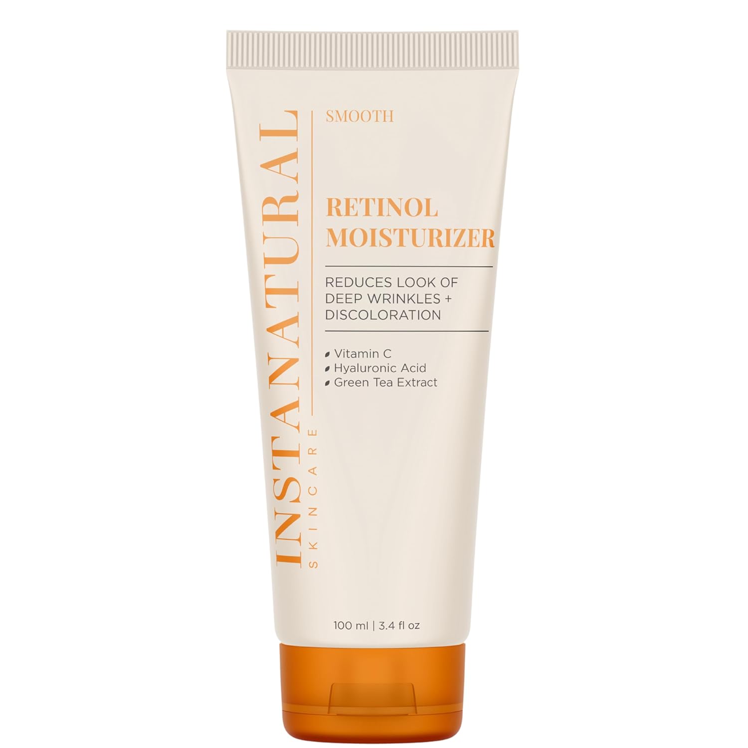 InstaNatural Retinol Moisturizer Nighttime Face Moisturizing Cream, Brightens and Reduces Signs of Aging, Wrinkles, Lines and Discoloration, with Vitamin C and Hyaluronic Acid, 3.4 Fl Oz-FemmiqueWomen
