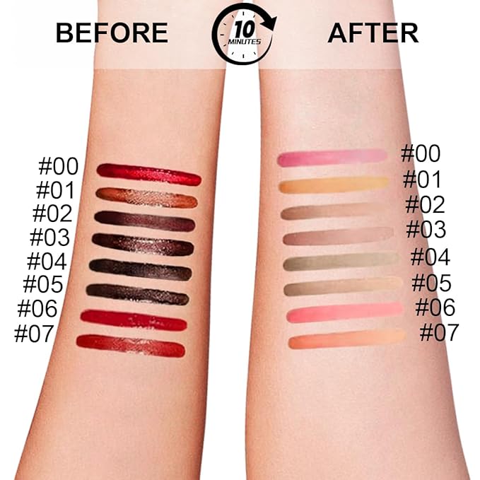 3 Colors Peel Off Lip Liner Stain with Tweezer, Long Lasting Waterproof Lip Tint Stains Makeup Set with Matte Finish for Women, Natural Look, Easy to Use, for All Skin Types (#367, M)-FemmiqueWomen