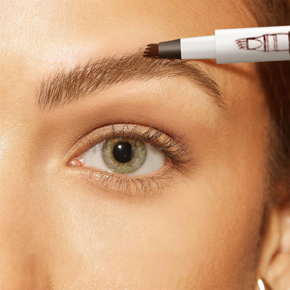 2025 Upgrade Waterproof Brow Pencil with Micro-Fork Tip,3D Magic Eyebrow Pencil 4-Head Split Waterproof Long-lasting Eyebrow Pencil,Natural Makeup Fine Stroke Eyebrow Tattoo Pencils (Light Brown)-FemmiqueWomen
