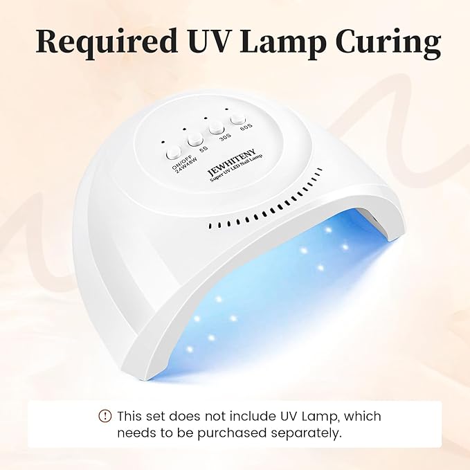 JEWHITENY Poly Nail Gel Set Clear Nude Brown Neutral Classic Color Base and Top Coat Slip Solution Poly Extension Gel With Acrylic Nail Builder Need U V Lamp Curing-FemmiqueWomen