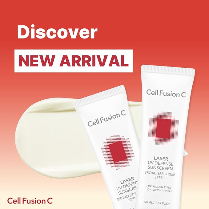 Cell Fusion C Laser UV Defense Face Sunscreen SPF 50, No White Cast and Soft Matt Finish, PDRN & 6 Ceramides Broad Spectrum Korean Sunscreen for Face, 50ml / 1.69 fl.oz-FemmiqueWomen