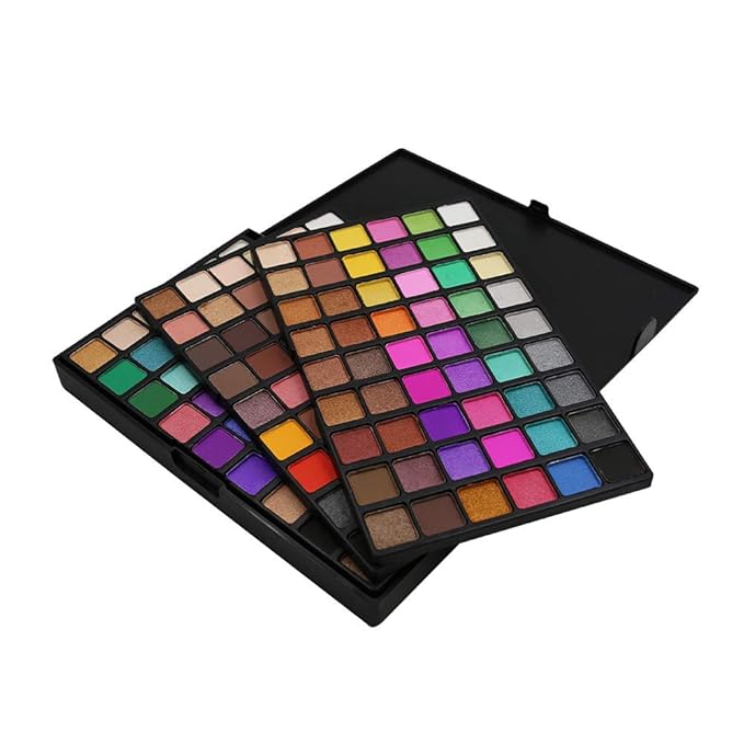 162 Colors Hightlight Eyeshadow Palette Makeup Gift Set, FantasyDay Professional Long Lasting Waterproof Matte Highly Pigments Shiny Shimmers Glitter Makeup Palette Colorful Cosmetic Eye Shadow Pallet-FemmiqueWomen