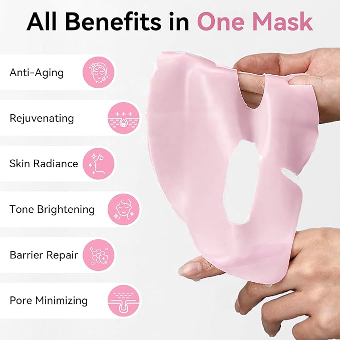 ISTON Bio-Collagen Face Mask,Overnight Revitalizing Hydrating Face Mask for Glowing Skin | Visible Firming, Deep Hydration & Refined Pores | Peptides, NMN & Hyaluronic Acid Masks For All Skin Type-FemmiqueWomen
