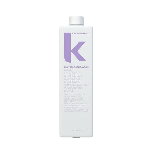 KEVIN.MURPHY BLONDE.ANGEL.WASH - Blonde Shampoo - Purple Shampoo for Blonde & Grey Hair - Colour Enhancement Hair Care - Colour Safe - Paraben & Sulphate Free - 1000 mL / 33.8 fl oz-FemmiqueWomen