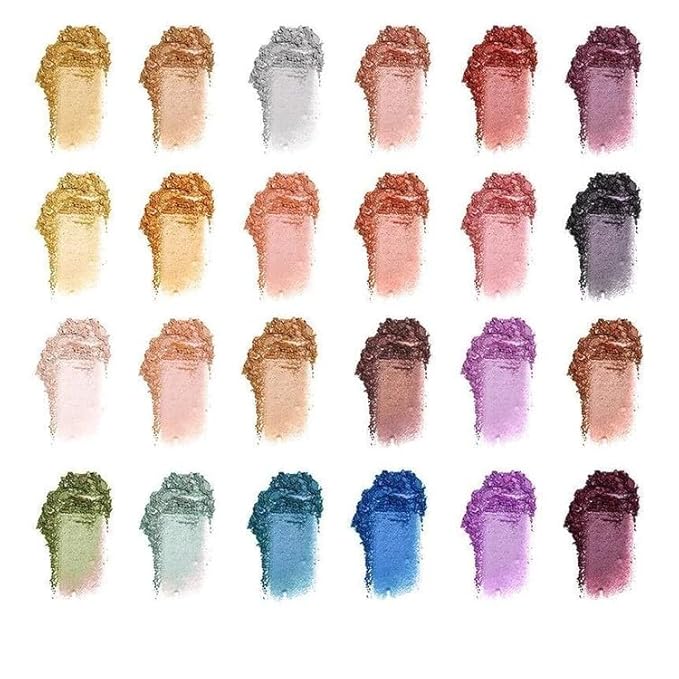 24 Shade Eyeshadow Palette - Festive Luxury Vibrant Bold Full-Color Pigment Long Lasting Matte Shimmer Eye shadow Palette (Marrakech)-FemmiqueWomen