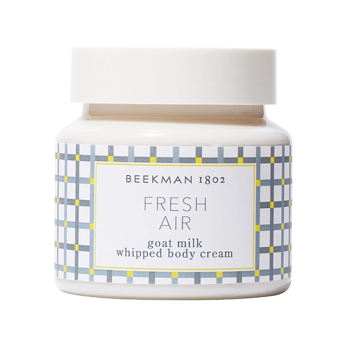 Beekman 1802 Whipped Body Cream, Fresh Air - Scented - 8 oz - Intensely Hydrating & Softens Skin - With Goat Milk - Good for Sensitive Skin - Cruelty Free-FemmiqueWomen