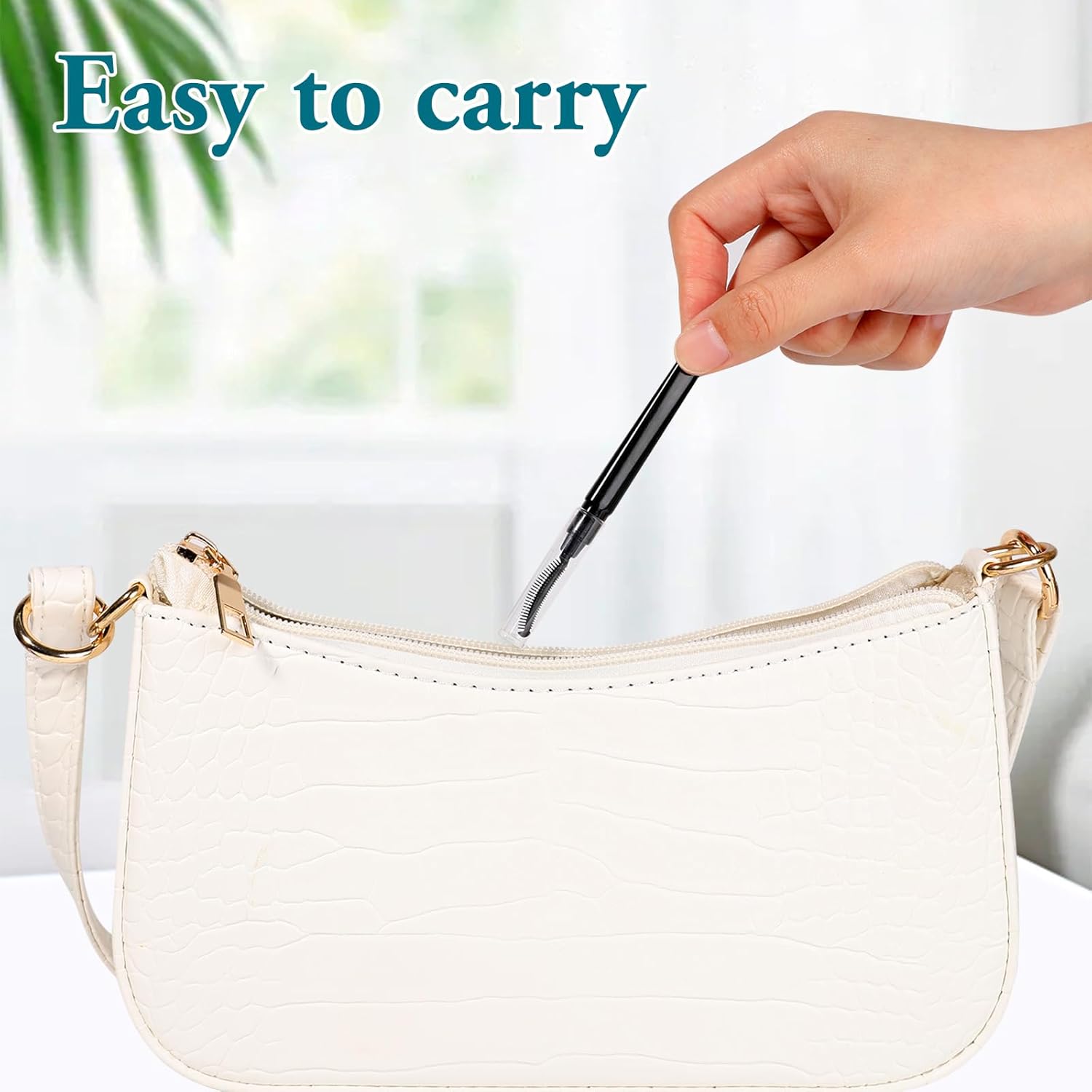 3 Pcs Silicone Lash Brush Mascara Eyelash Separator Eyelash Comb Eyebrow Brush Eyelashes Definer with Dust Lid Lash Separating Comb Brow Grooming Brush-FemmiqueWomen