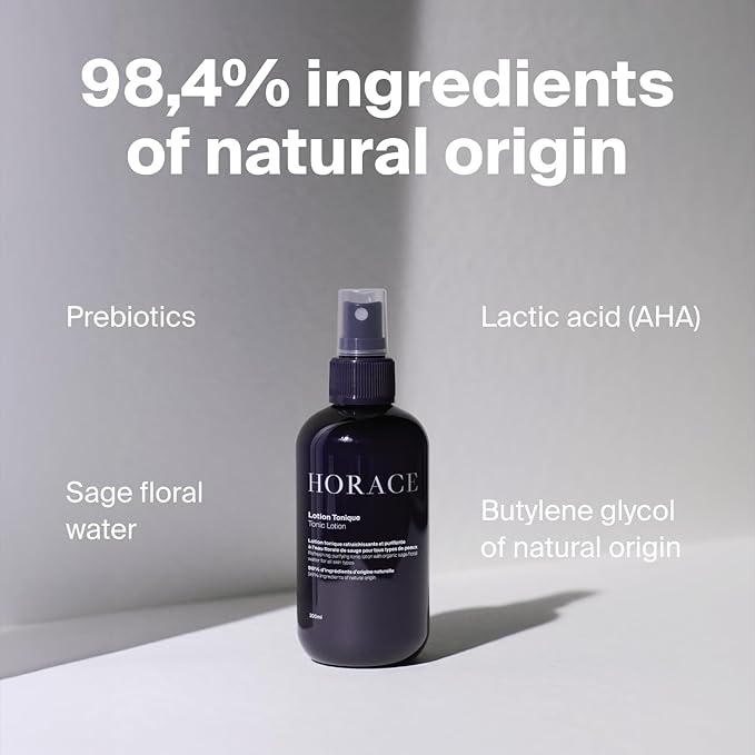 HORACE Tonic Lotion for Men - Toner Spray with Prebiotics - Gentle Skincare for All Skin Types - Fresh, Aromatic Scent, 6.7 fl.oz-FemmiqueWomen