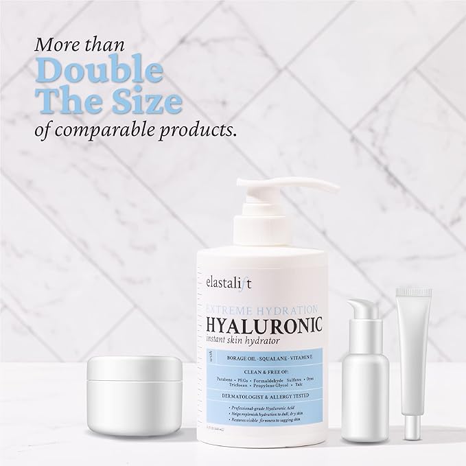 Elastalift Hyaluronic Acid Moisturizer Body Lotion | Anti Aging Skin Care Body Cream & Face Lotion Diminishes Look Of Wrinkles, Sagging Skin, Crepey Skin, Cellulite, Stretch Marks, Dry Skin, 15 Fl Oz-FemmiqueWomen