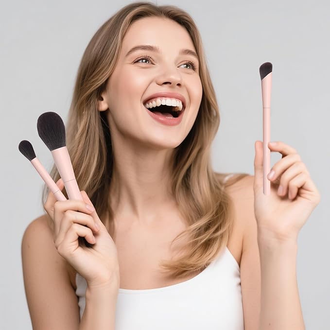 Makeup Brushes 10Pcs Professional Makeup Brush Set Foundation Contour Concealer Blush Highlight Powder Blending Eye Shadow Brush-FemmiqueWomen