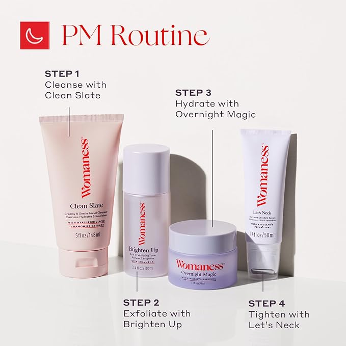 Womaness Let's Neck Firming Serum - Hydrates, Lifts, and Smoothes with Cooling & Massaging Roller Applicator - Cream for Women to Smooth Wrinkles & Tightening Sagging Skin - 50ml Roller-FemmiqueWomen