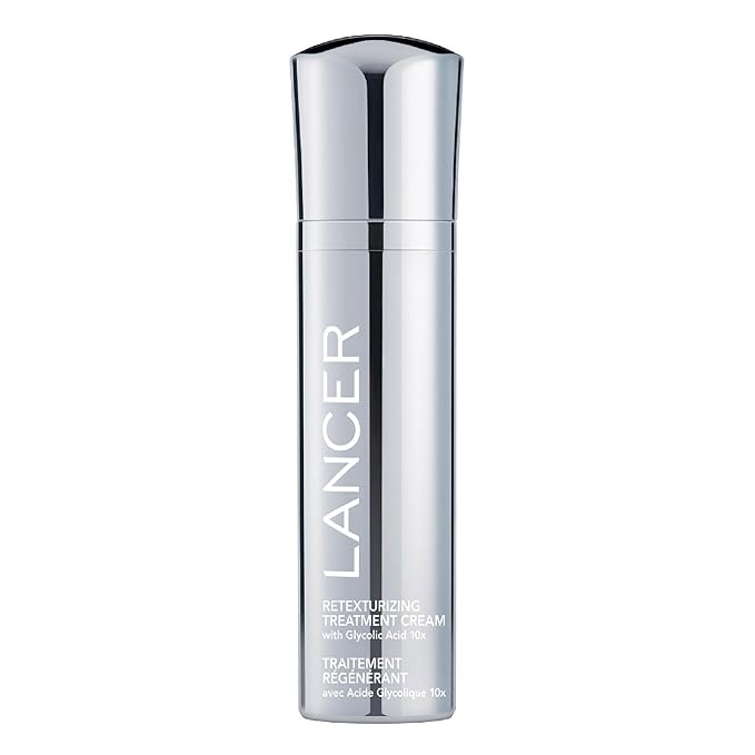 Lancer Skincare Retexturizing Treatment, Daily Moisturizing Cream with 10% Glycolic Acid, 1.7 Fl Oz-FemmiqueWomen