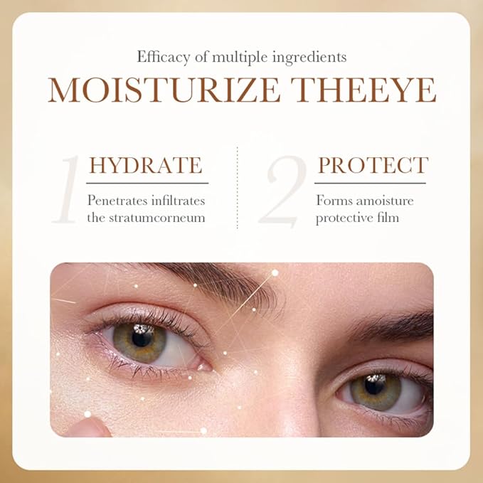 24K Gold Under Eye Patches (5 Pairs) - Black Truffle Under Eye Mask with Newly Upgraded 3D Wrap-around Design, Specifically for Canthus Wrinkles and Dryness Around the Eyes (Gold)-FemmiqueWomen