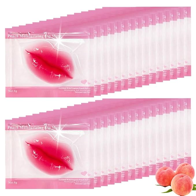 30 Pieces Gel Lip Mask Collagen Crystal Pink Lip Masks, Moisture Lip Care Mask For Anti-Ageing & Anti Chapped, Anti-Wrinkle, Firms Hydrates Lips Fade Lip Color, Make Your Lip Sexy & Plump Your Lips-FemmiqueWomen
