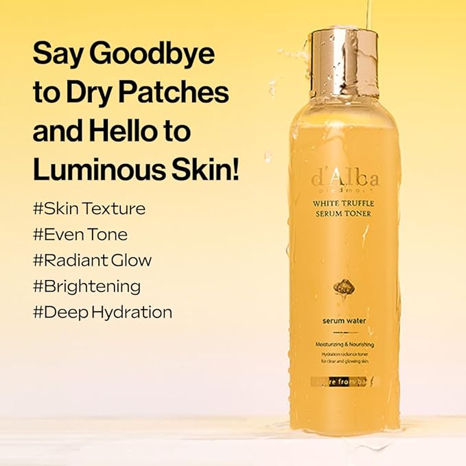 d'alba Piedmont White Truffle Moisturizing Serum Toner, Glass Skin with Double Vitamin Skincare, Face Moisturizer, (6.08fl. oz)-FemmiqueWomen