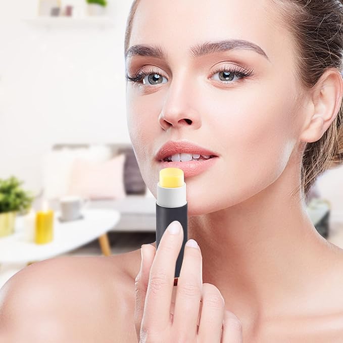 15 Pcs 0.3 oz Paperboard Lip Balm Tubes,Empty Kraft Paper Chapstick Tube Holder,Push-Up Style Biodegradable Solid Perfume Lip Gloss Container for DIY Homemade Balm Container,Natural Packaging- Black-FemmiqueWomen