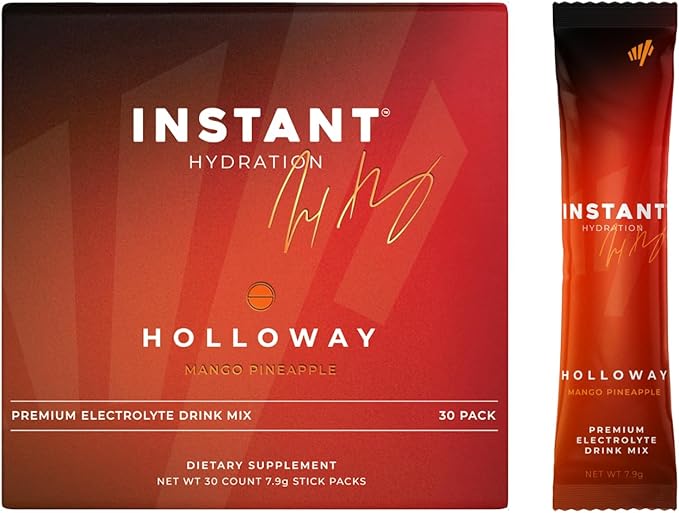 Instant Hydration Electrolytes Powder Packets - Mango Pineapple Drink Mix - Zero Sugar - Keto, Vegan, Gluten-Free, Non-GMO - Boost Recovery, Brain Health, Muscle & Tissue Support- 30 Sticks-FemmiqueWomen