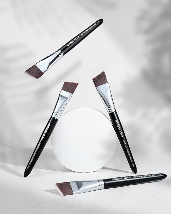 EIGSHOW Angled Flat Foundation Brush, Vegan Synthetic Bristles, Streak Free Application, Face Makeup Brush For Blending Liquid, Cream, Face Mask (E870)-FemmiqueWomen