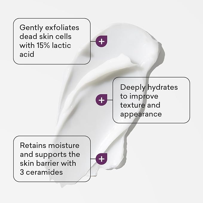 AmLactin Crepe Firming Cream - 12 oz Body Cream with 15% Lactic Acid - Exfoliator and Moisturizer for Crepey, Dry Skin (Packaging May Vary)-FemmiqueWomen