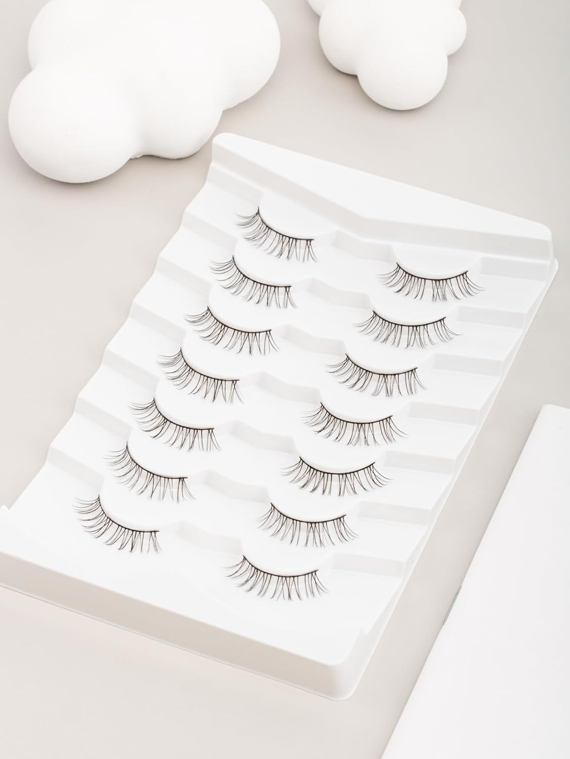 Natural Eyelashes Clean Lashes for Small Eyes C Curl Soft Eyelash Siligli-FemmiqueWomen