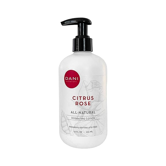 Naturals Hand & Body Lotion - Citrus Rose Scented, Deep Hydration Lotion for Dry Skin, With Shea Butter & Aloe Vera, Natural & Organic Ingredients, Paraben-Free, 12 Oz-FemmiqueWomen
