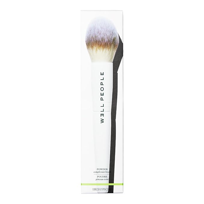 Well People Powder Complexion Brush, Soft & Fluffy Face Makeup Brush For Evenly Applying Loose Powder, Great For Large Areas, Cruelty-free Bristles-FemmiqueWomen