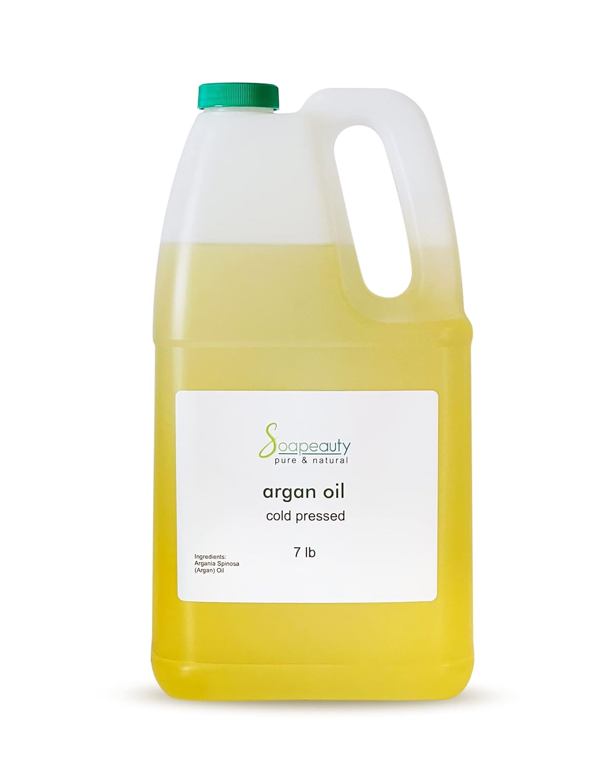 Soapeauty ARGAN OIL | 100% Natural & Pure | Cold Pressed & Deodorized | Carrier for Essential Oils, Face, Body and Skin Care, Hair Growth & Moisturizer | 7 lb-FemmiqueWomen