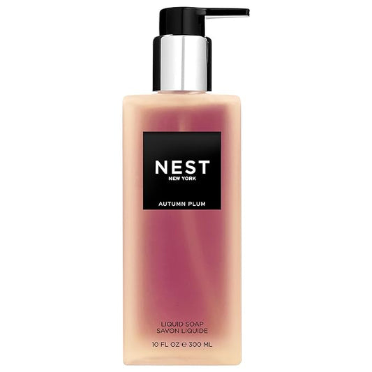 NEST New York Liquid Soap, Autumn Plum - 10 fl oz - Cleanses & Nourishes Skin - Approx. 300 Pumps Per Bottle - Gluten Free & Cruelty Free-FemmiqueWomen