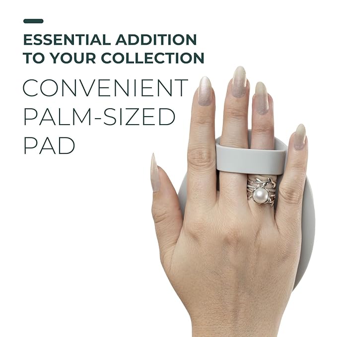 Cleansing Palm Pad | Ergonomic Handheld Brush Cleaner | Silicone Textured Scrub Pad for Deep Cleaning | Travel-Size, Beauty Tool-FemmiqueWomen