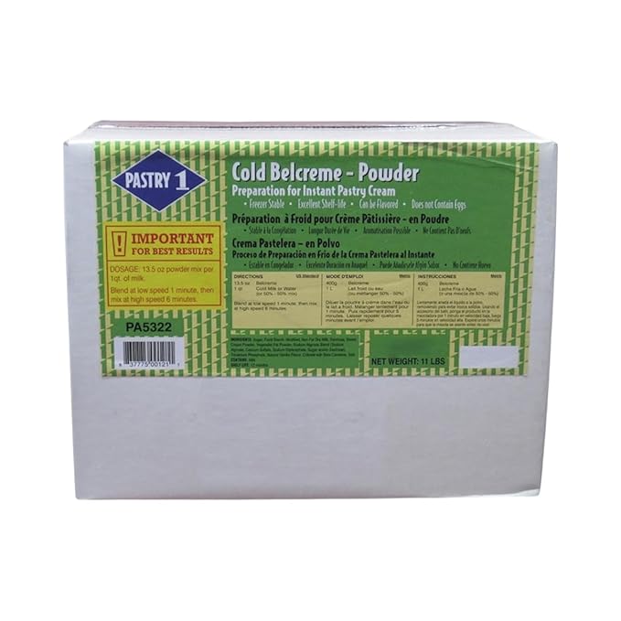 Instant Pastry Cream - Cold Belcreme Powder - 1 bag - 11 lb-FemmiqueWomen