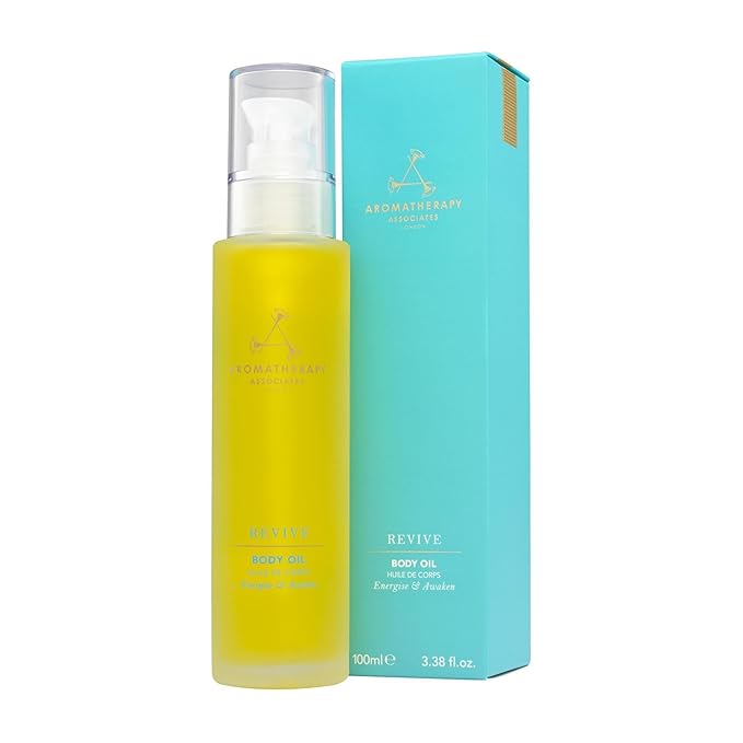 Aromatherapy Associates Revive Body Oil. A Luxurious Oil for an Energized and Nourished Body. Essential Oils Promote Healthy Micro-Circulation and Soften Skin (3.4 fl oz)-FemmiqueWomen